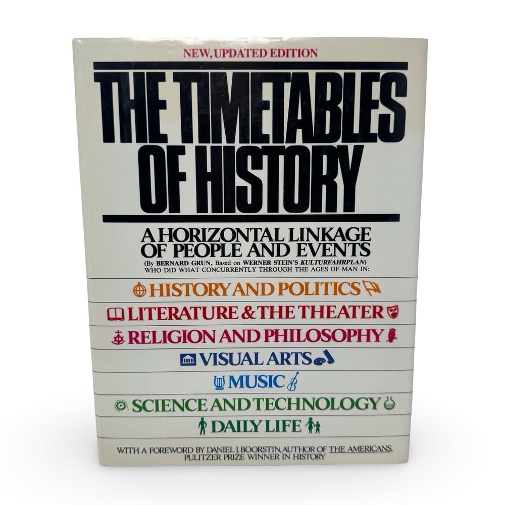 The Timetables of‎ History Grun Stein 1982 History Encyclopedia Book Up to 1978